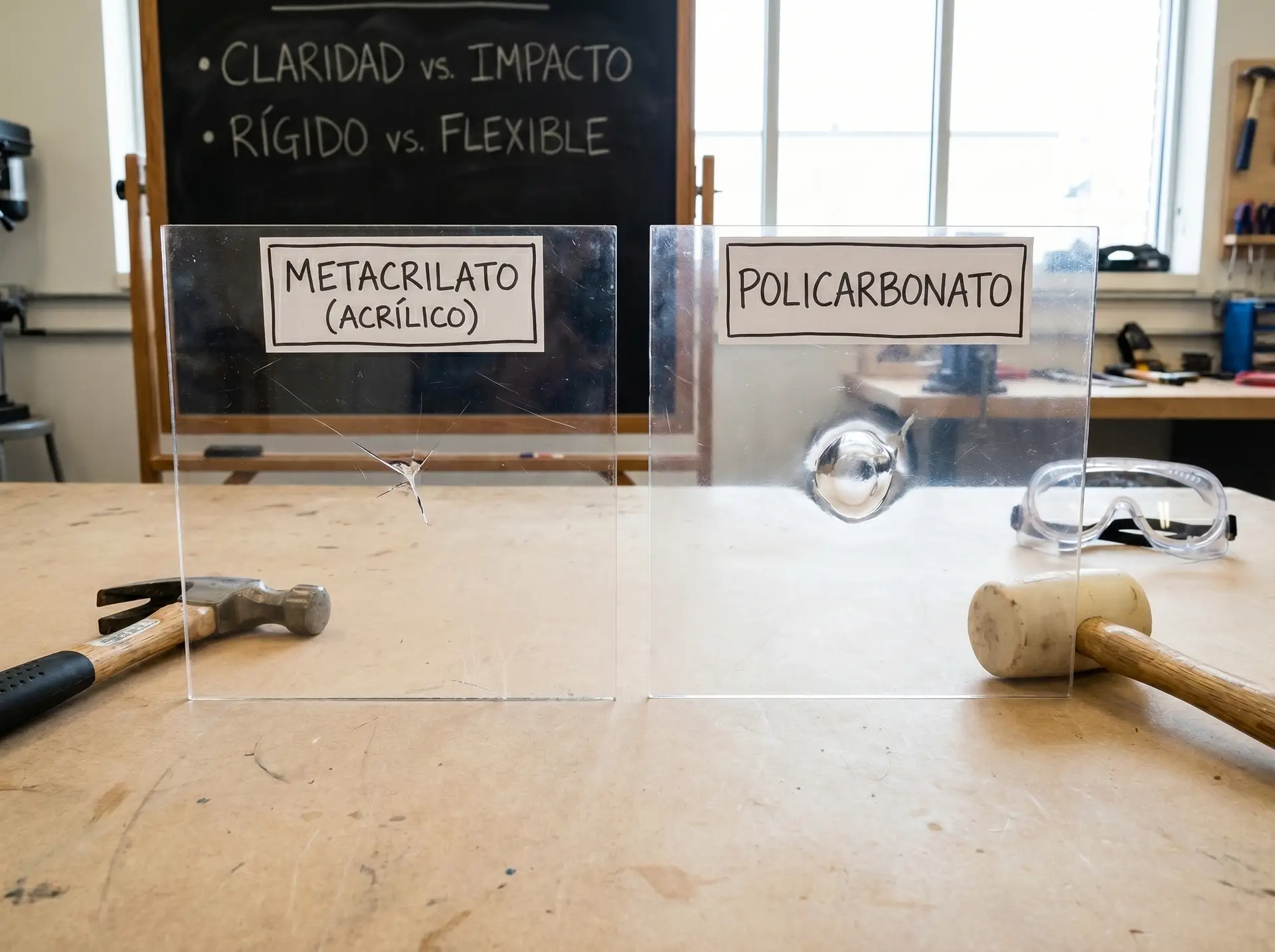 policarbonato vs metacrilato