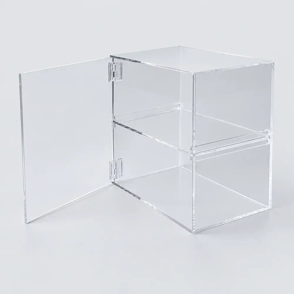 Caja de dos compartimentos del archivo Neolaser, con fondo e iluminación editados