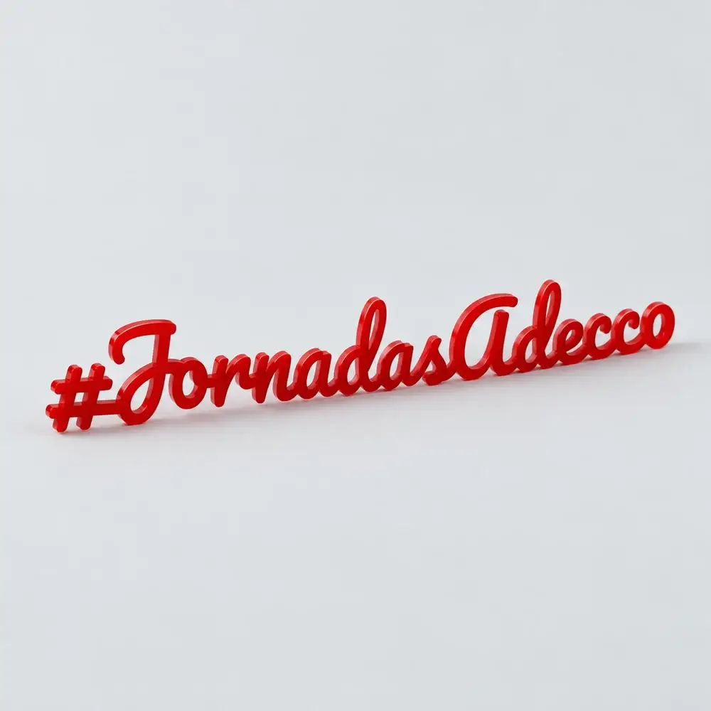 Letras corpóreas del archivo Neolaser, con fondo e iluminación editados
